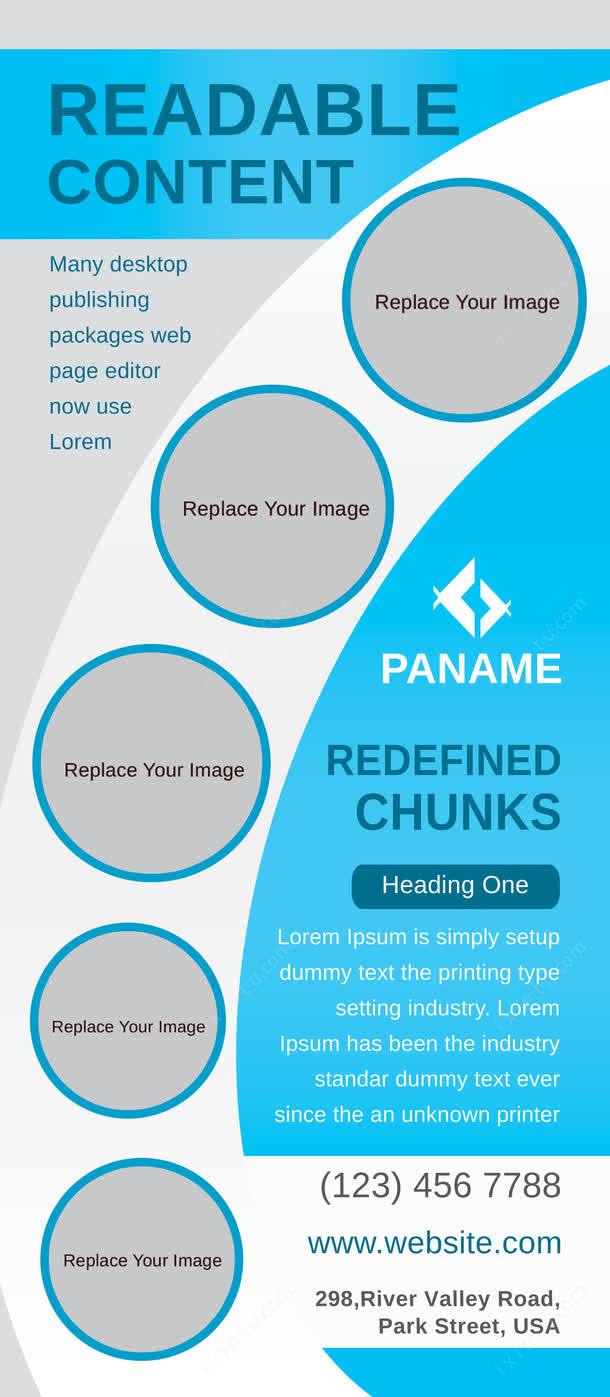 一站式獲取藍(lán)色X展架模板資源，助力企業(yè)視覺(jué)營(yíng)銷(xiāo)高效升級(jí)